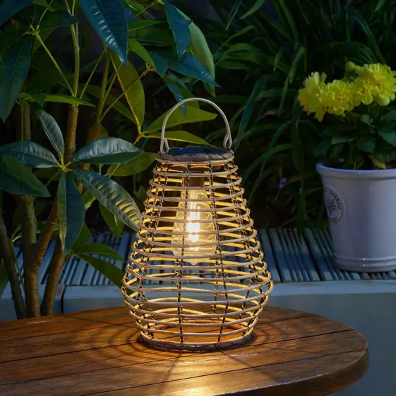 Rattan Angled Table Light - Natural - image 1