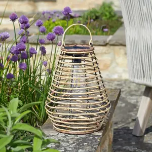 Rattan Angled Table Light - Natural - image 2