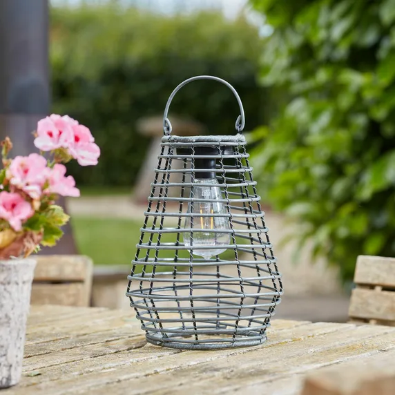 Rattan Angled Table Light - Slate - image 2