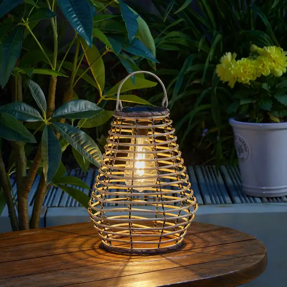Rattan Angled Table Light - image 1