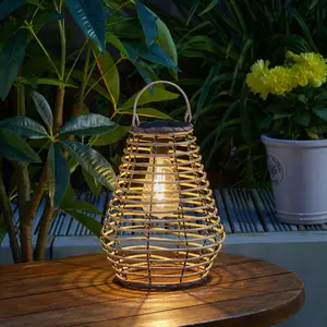 Rattan Angled Table Light - image 1