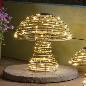 Rattan Mushroom Lantern - Extra Large - image 4