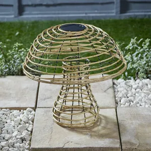 Rattan Mushroom Lantern - Large - image 4