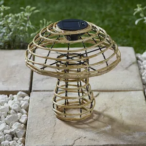 Rattan Mushroom Lantern - Large - image 3