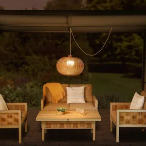 Ravello Sesame Rattan Pendant Lamp