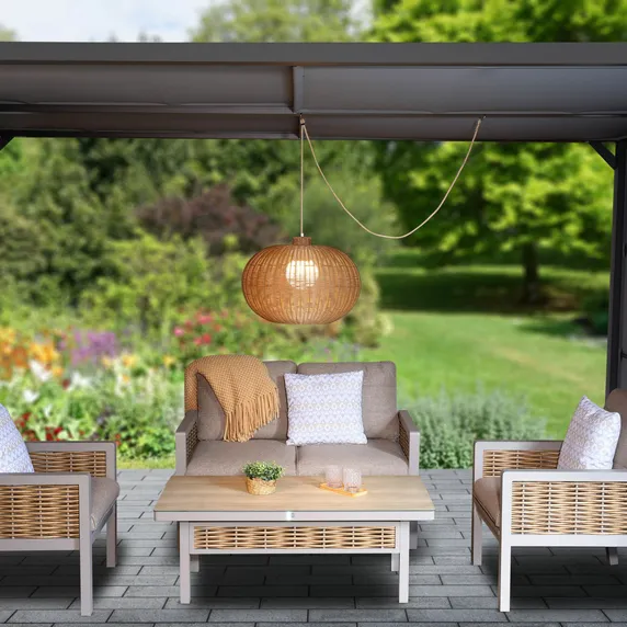 Ravello Sesame Rattan Pendant Lamp - image 2