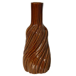 Reactive Glaze Spiral Vase - image 1