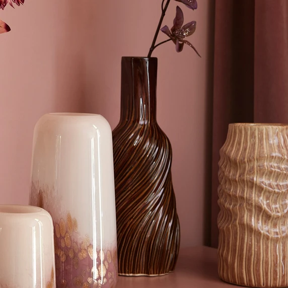 Reactive Glaze Spiral Vase - image 2