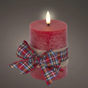 Real Effect Bow Pillar Candle - Medium - image 1