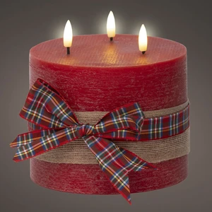 Real Effect Bow Pillar Candle - Large - image 2