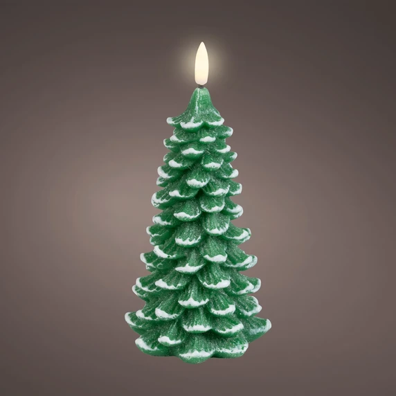 Real Effect Christmas Tree Candle - 19cm