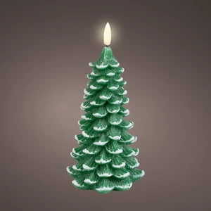 Real Effect Christmas Tree Candle - 19cm