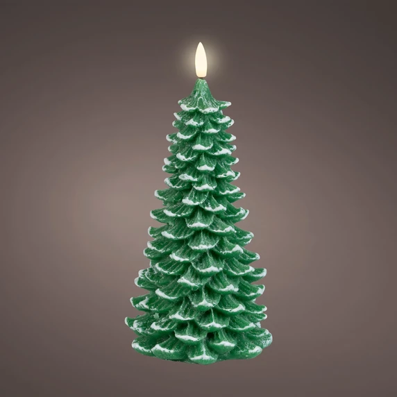 Real Effect Christmas Tree Candle - 22cm