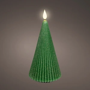 Real Effect Conical Tree Candle - Green