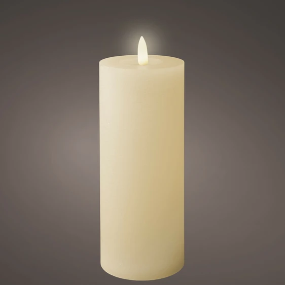 Real Effect Flameless Cream Candle - Large