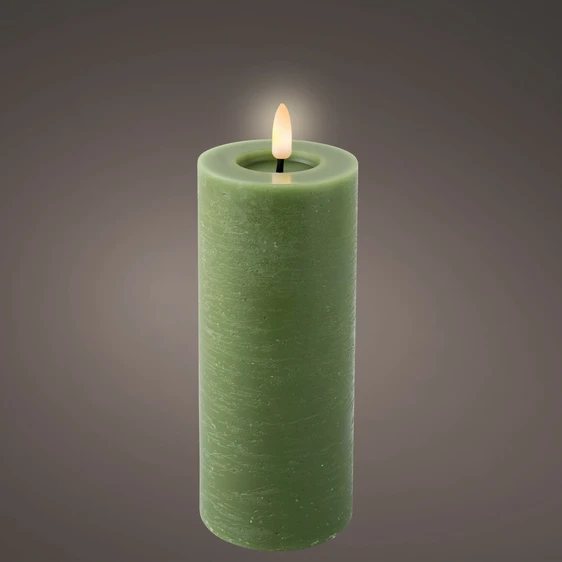 Real Effect Flameless Green Candle - Large