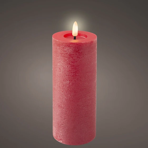 Real Effect Flameless Red Candle - Large