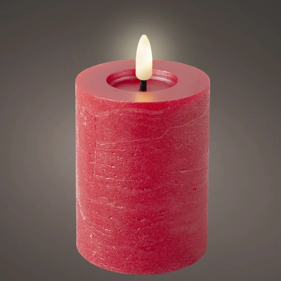 Real Effect Flameless Red Candle - Small