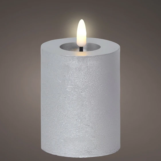 Real Effect Flameless Silver Candle - Small