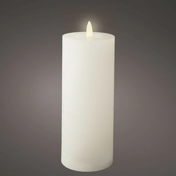 Real Effect Flameless White Candle - Large