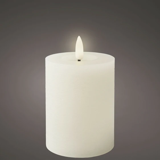 Real Effect Flameless White Candle - Small