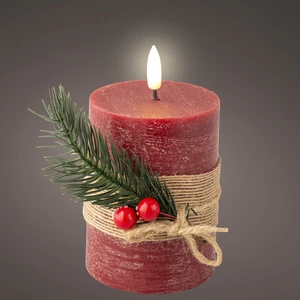 Real Effect Oxblood Decorative Candle