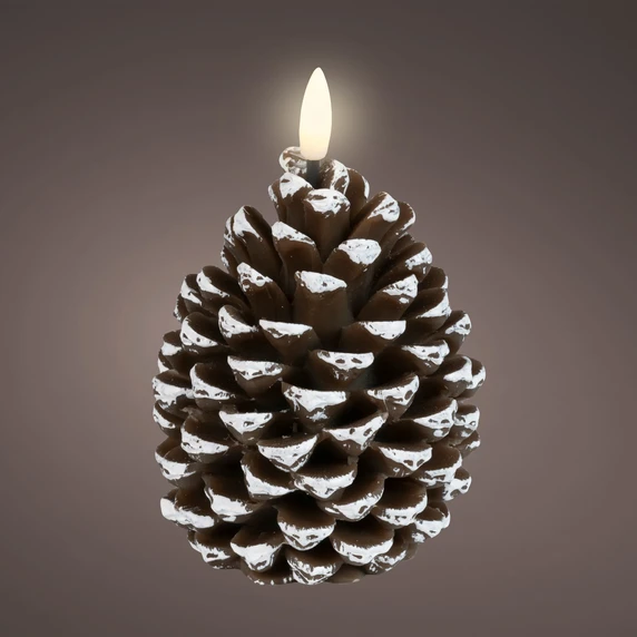 Real Effect Pinecone Candle - Brown