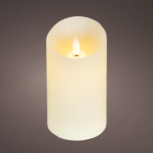 Real Effect Waving Flame Cream Candle - 13cm