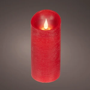 Real Effect Waving Flame Red Candle - 17cm