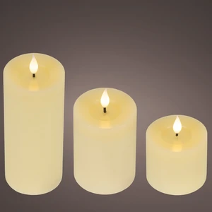 Realistic Wick Cream Candle Set - image 1