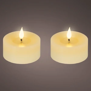 Realistic Wick Cream Tealight Candle Set