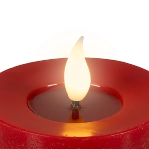 Realistic Wick Red Candle - 9cm - image 2