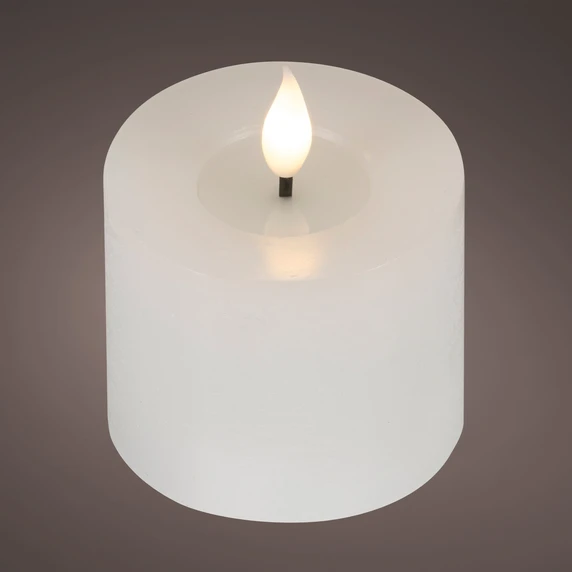 Realistic Wick White Candle - 9cm - image 1