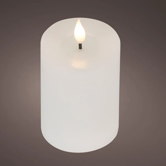 Realistic Wick White Candle - 13cm - image 1