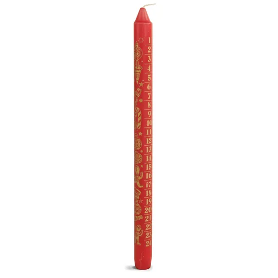 Ivyline Advent Taper Candle - Red - image 1