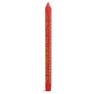 Ivyline Advent Taper Candle - Red