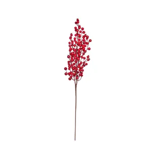 Red Berries Decorative Stem - 60cm