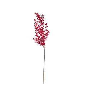 Red Berries Decorative Stem - 90cm