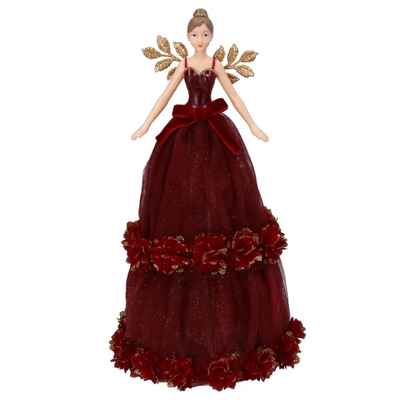 Red Fairy Christmas Tree Topper
