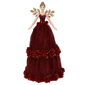 Red Fairy Christmas Tree Topper
