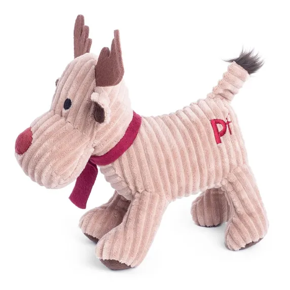 Reindeer Cord Plush Dog Toy