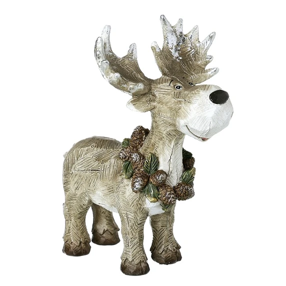 Reindeer & Wreath Ornament - Small
