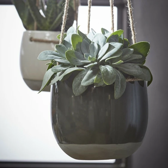 Resa Hanging Dark Grey Pot - Ø18cm - image 2