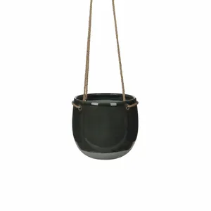 Resa Hanging Dark Grey Pot - Ø18cm