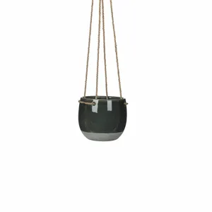 Resa Hanging Dark Grey Pot - Ø13cm