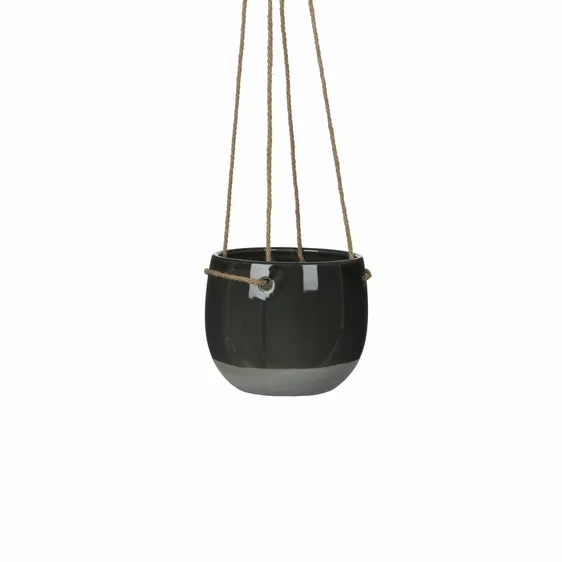 Resa Hanging Dark Grey Pot - Ø16cm