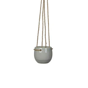 Resa Hanging Light Grey Pot - Ø10cm - image 1