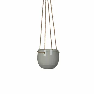 Resa Hanging Light Grey Pot - Ø13cm - image 1