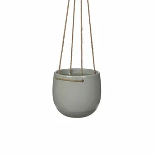 Resa Hanging Light Grey Pot - Ø18cm - image 1