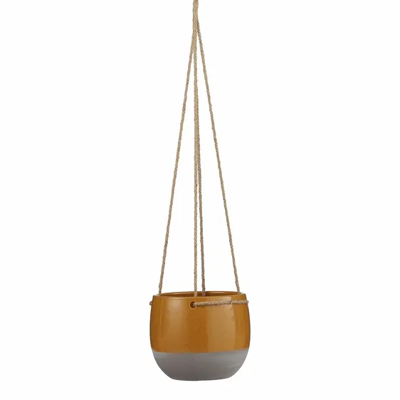 Resa Hanging Ochre Pot - Ø13cm